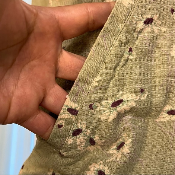 Vtg Exofficio Adventure Wear Womens Olive Green Floral Vest Sz 4. W / Pockets - Picture 4 of 10